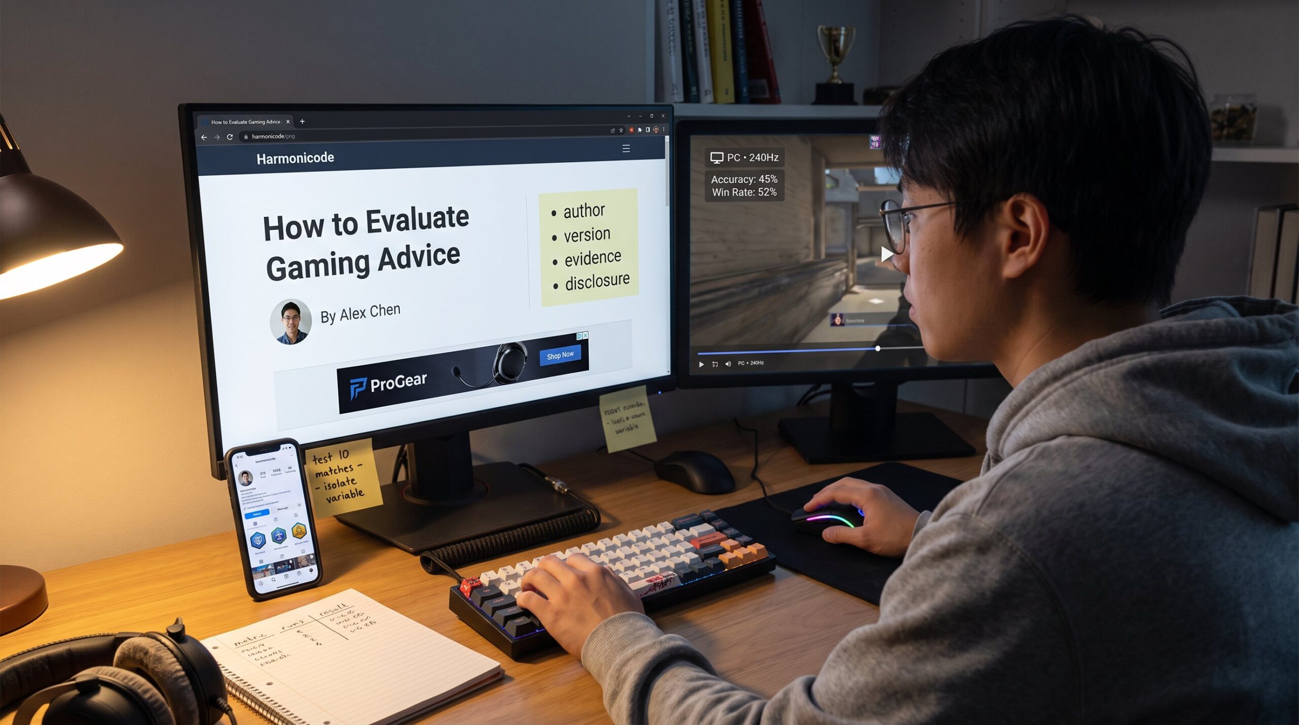 How to Evaluate Gaming Advice on Harmonicode